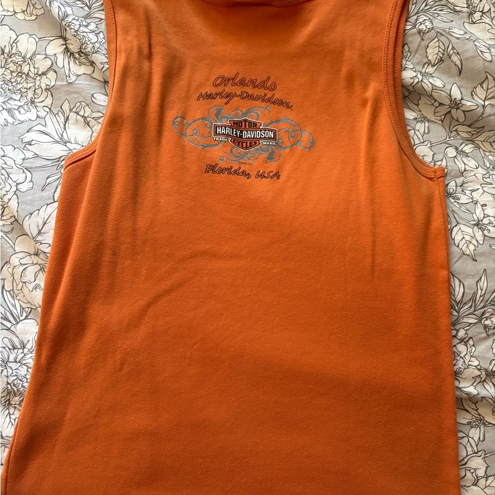 Harley-Davidson Orange Tank Top